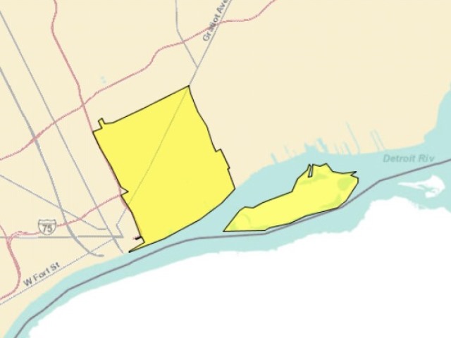 Detroit 48207 map